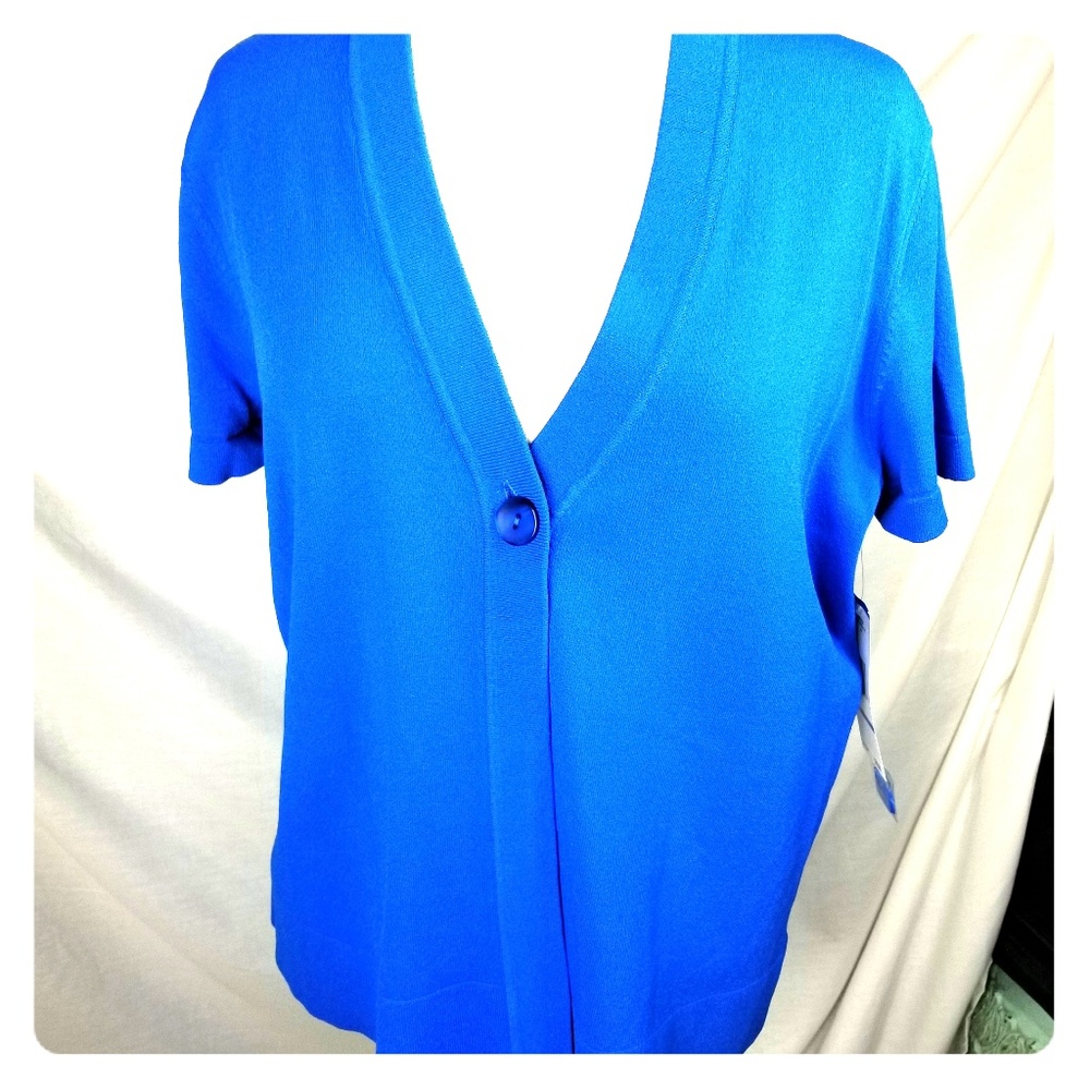 Jones New York short sleeved cardigan